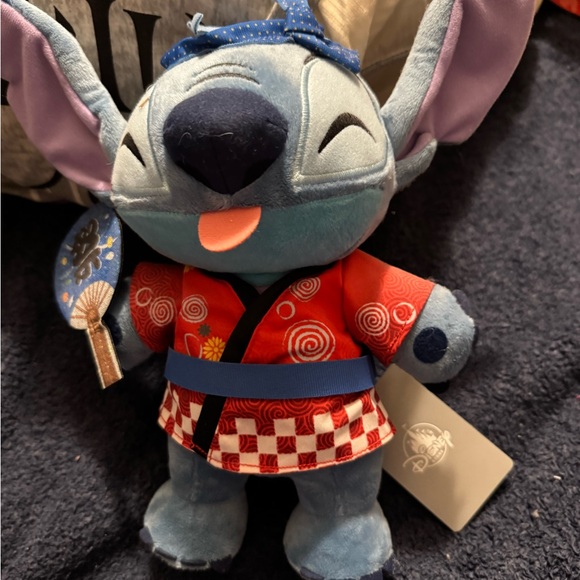 Disney Tokyo Stitch Plush Toy in Red Kimono - Picture 2 of 3